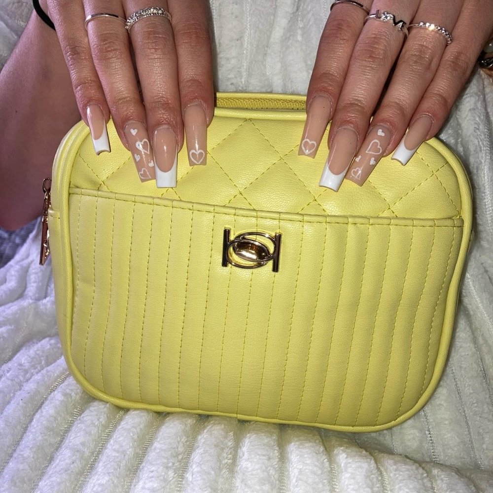 Bebe yellow crossbody purse